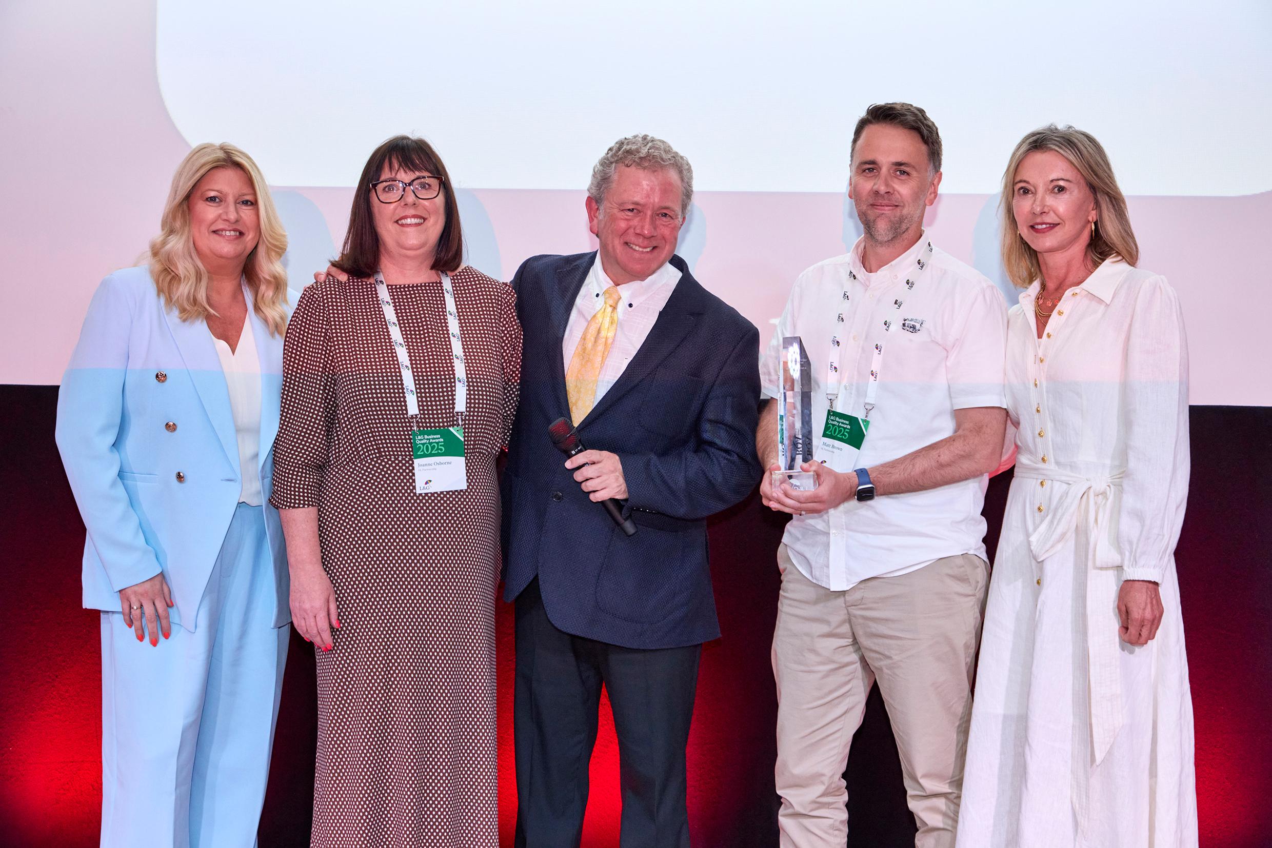 HLPartnership Wins Prestigious Customer Excellence Award at Legal & General’s Business Quality Awards